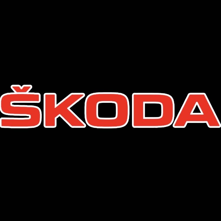 LUCES DE PROYECTOR CON LOGO SKODA Nr.40 (cantidad 1 = 2 Película con Logo / 2 luces de puerta)