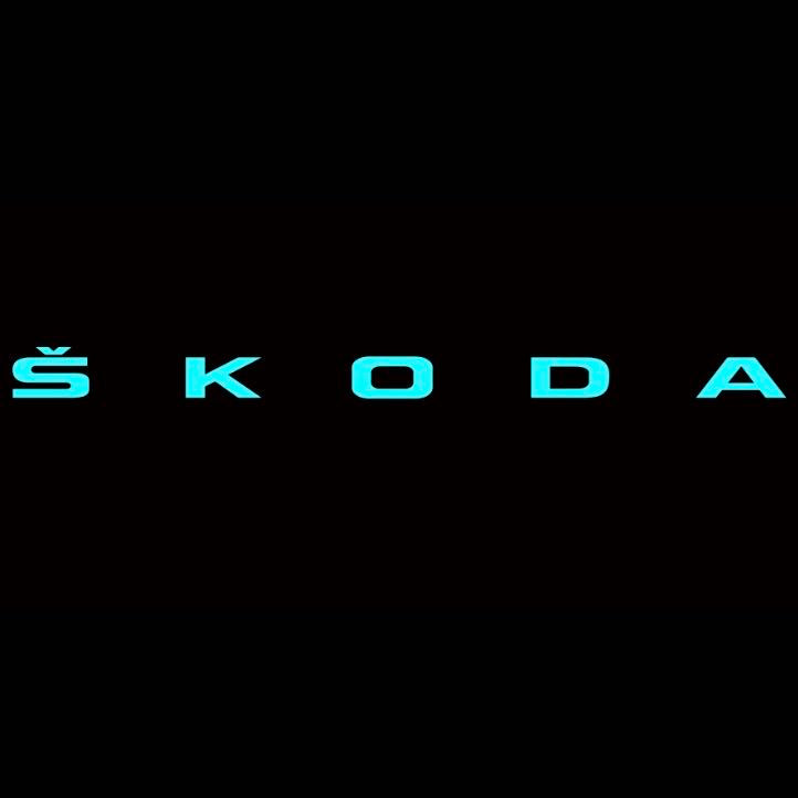 SKODA LOGO PROJEKTOT LIGHTS Nr.19 (Menge 1 = 2 Logo Films /2 Türlichter im Kombi 652899;