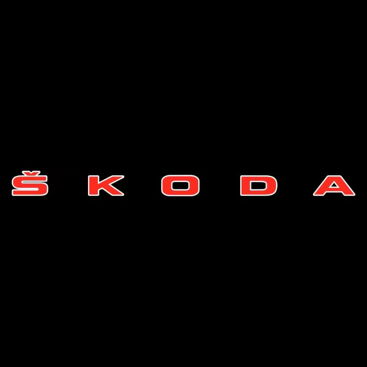 SKODA LOGO PROJECTOT LIGHTS Nr.19 (quantità 1 = 2 Logo Films /2 luci porta)