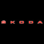 SKODA LOGO PROJECTOT LIGHTS Nr.19 (quantità 1 = 2 Logo Films /2 luci porta)