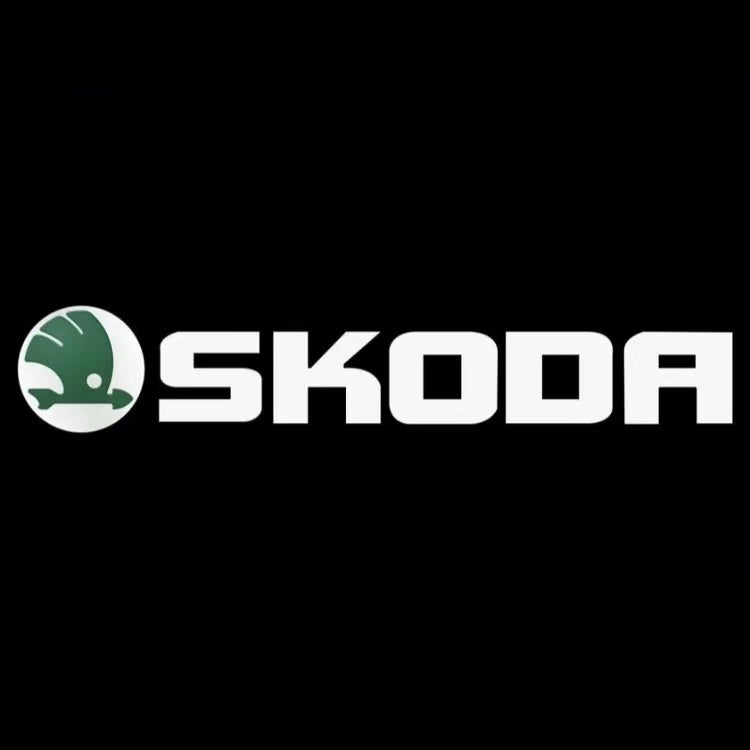 SKODA LOGO PROJECTOR LIGHTS Nr.85 (Menge 1 = 2 Logo Film / 2 Türlichter)