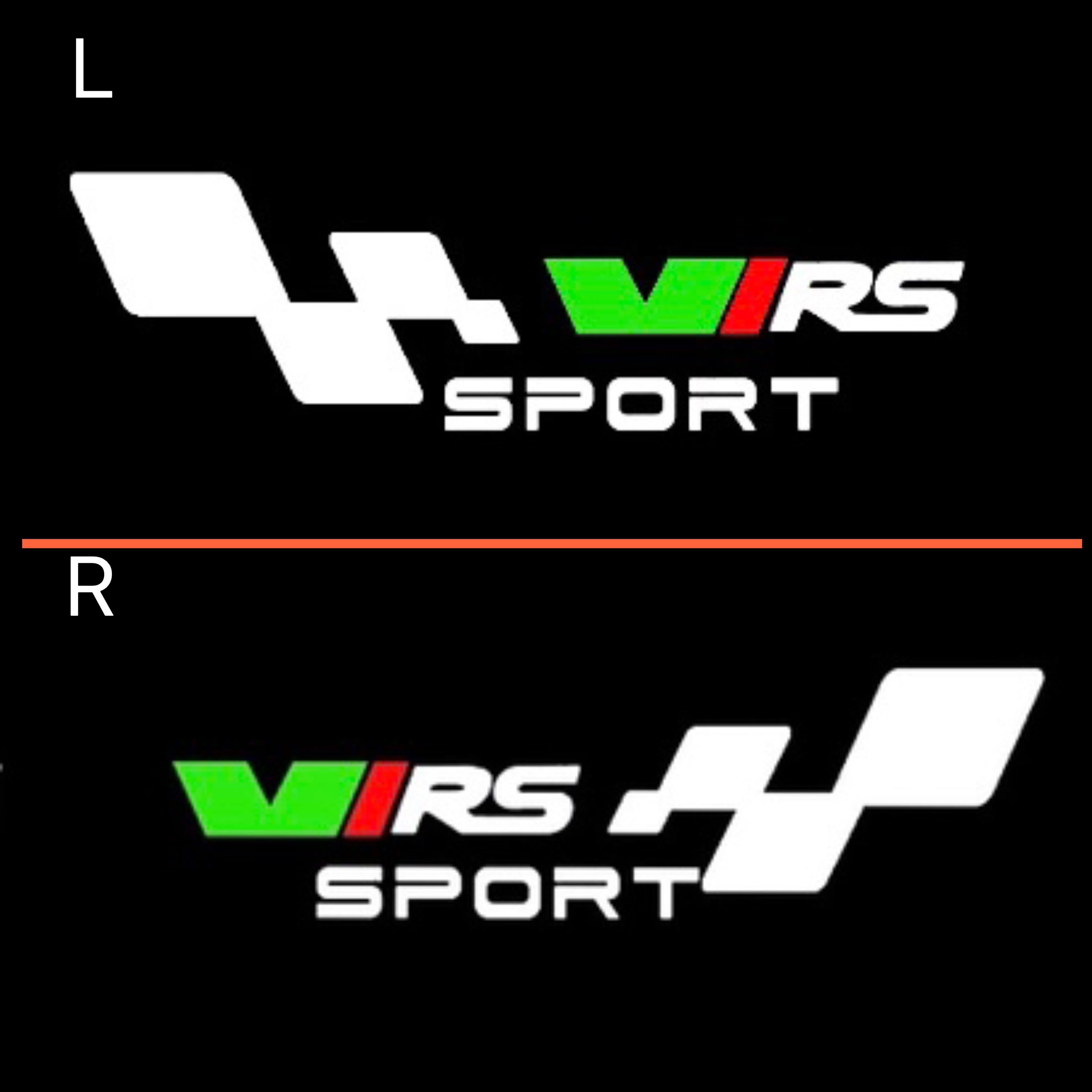 SKODA VRS LOGO FLOO lights Nr.22 (الكمية 1 = 2 Logo Film / 2 oP lights)