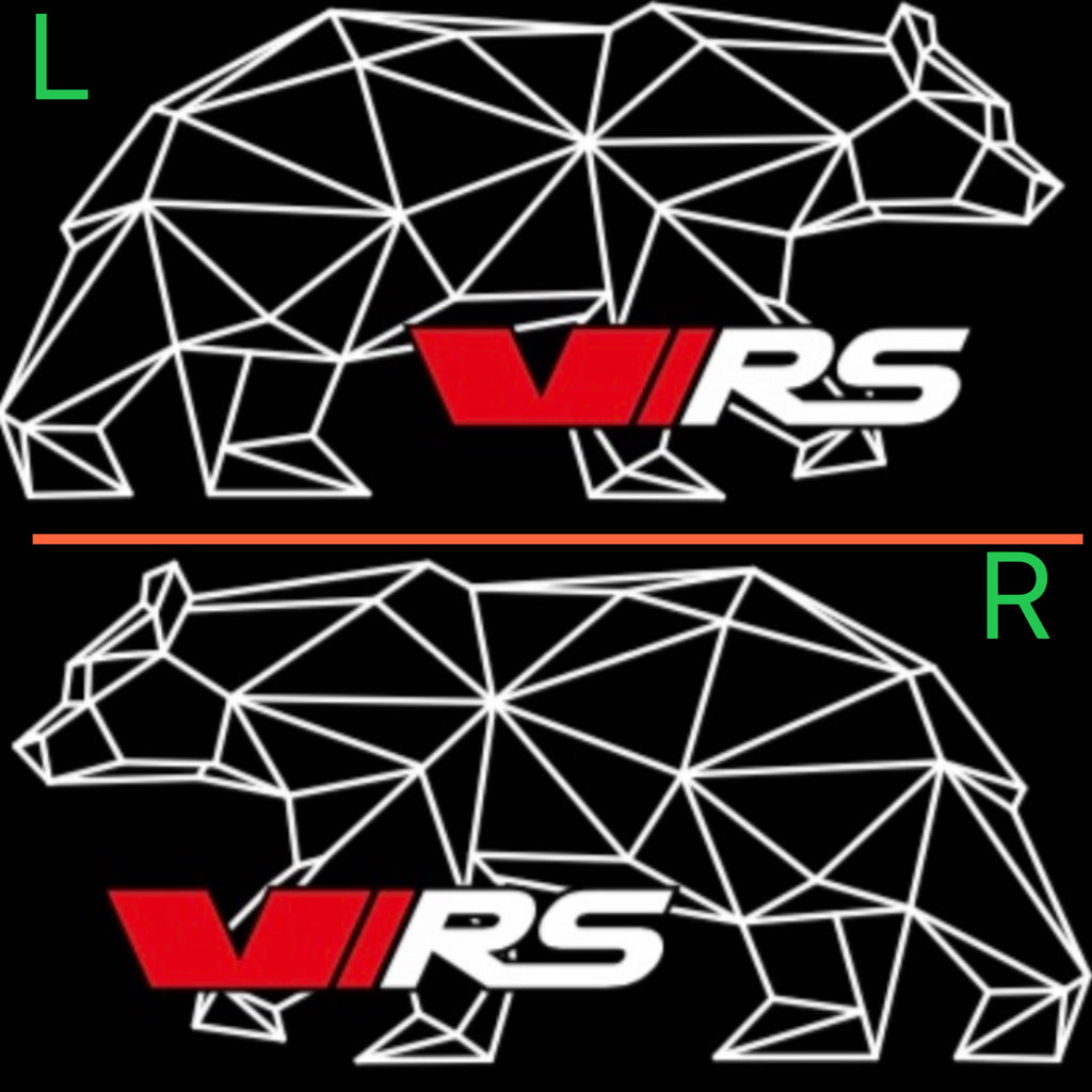 SKODA VRS LOGO PROJECTOT LIGHTS Nr.47 (Menge 1 = 2 Logo Film / 2 Türleuchten)