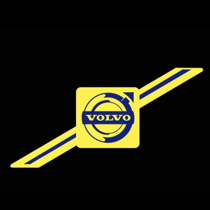 Volvo LOGO PROJECTOR LIGHTS Nr.30 (Menge 1 = 2 Logo Film / 2 Türlichter)