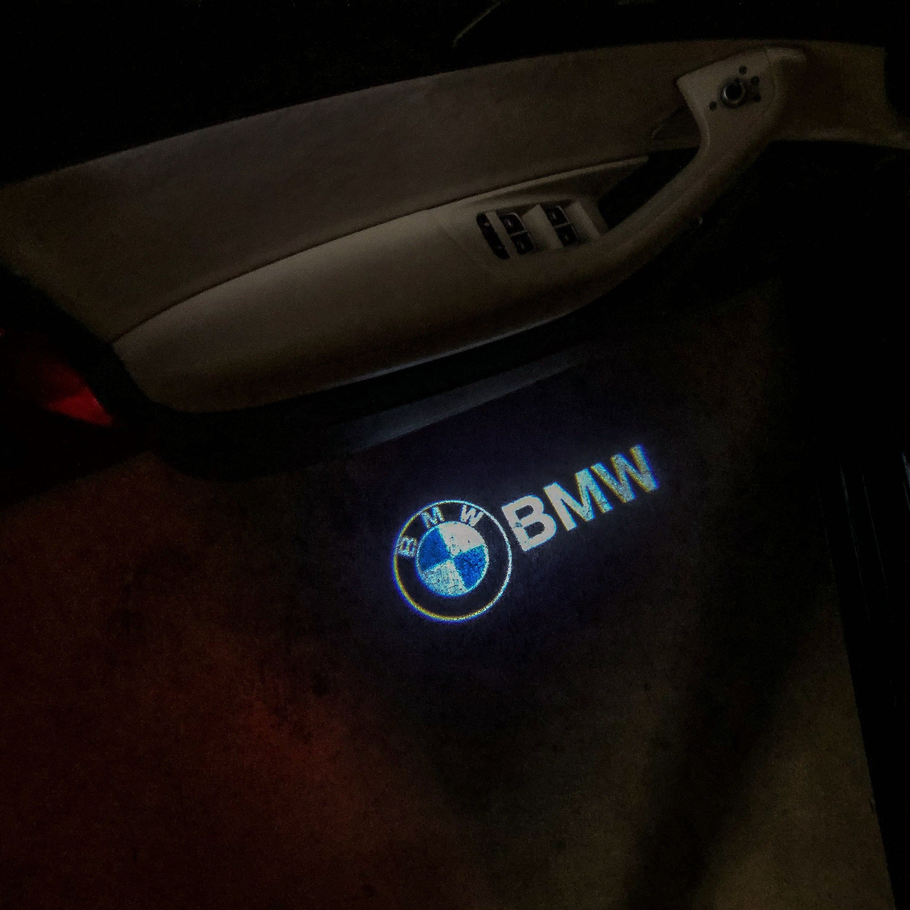 BMW LOGO PROJECTOT LIGHTS Nr.01 (cantidad 1 = 1 juego/2 luces de puerta)