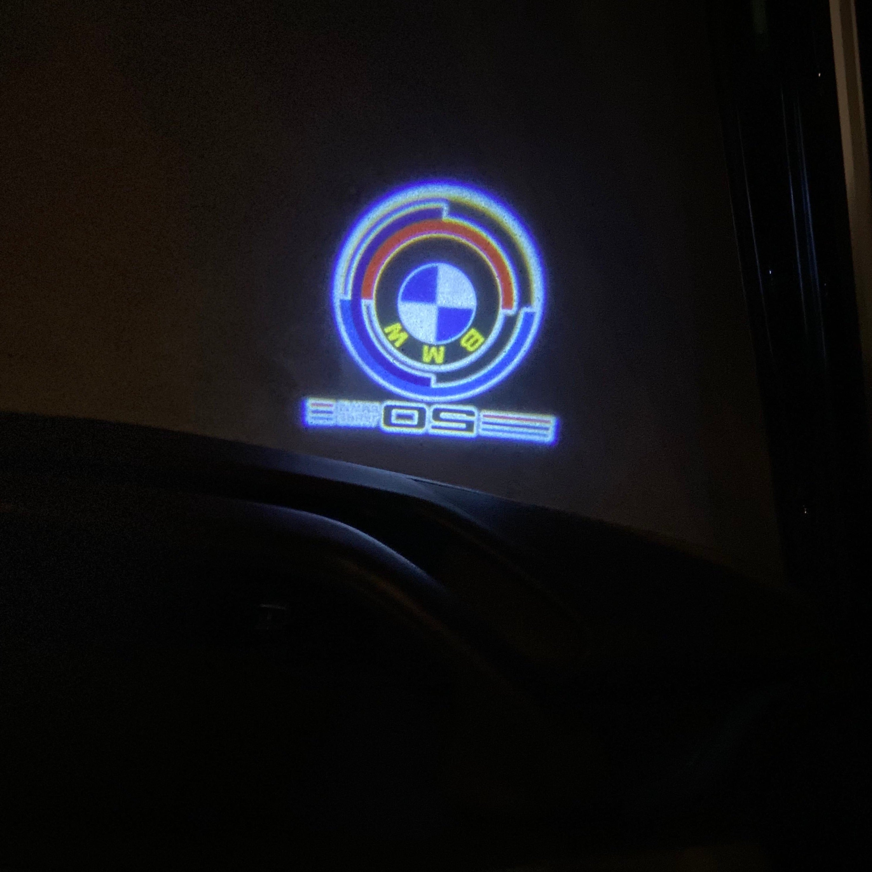 BMW LOGO PROJECTOT LIGHTS Nr.01 (cantidad 1 = 1 juego/2 luces de puerta)