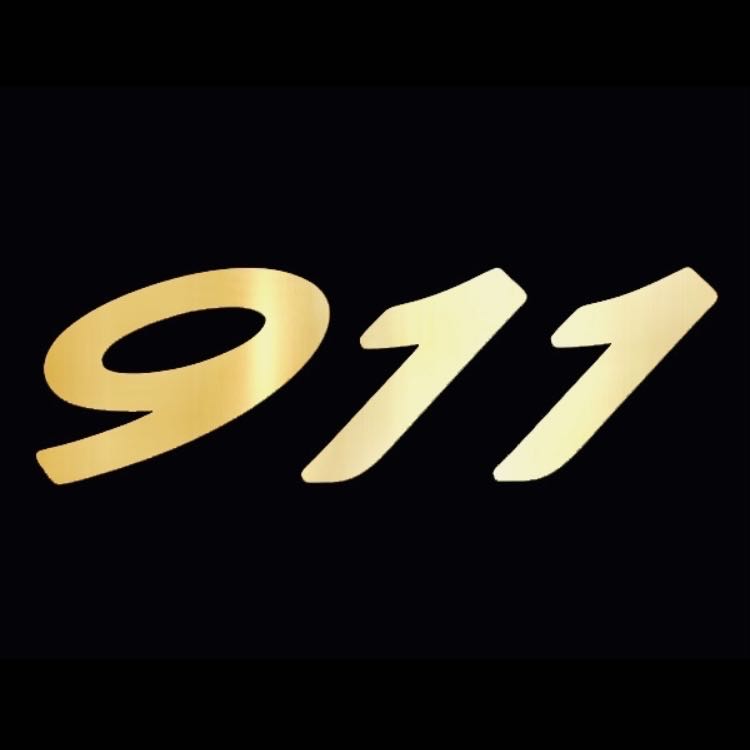 PORSCHE 911 LOGO PROJECTOT LIGHTS Nr.26 (quantité 1 = 2 Logo Film / 2 feux de porte)