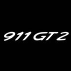 LUCES DE PROYECTOR DE LOGOTIPO ORIGINAL PORSCHE N ° 03 (cantidad 1 = 2 Película de logotipo / 2 luces de puerta)