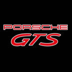 LUCES DE PROYECTOR DE LOGOTIPO ORIGINAL PORSCHE N ° 03 (cantidad 1 = 2 Película de logotipo / 2 luces de puerta)