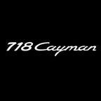 Porsche Cayman logo Project LAMP No. 10 (Number 1 = 2 logotipos Film / 2 door lamps)
