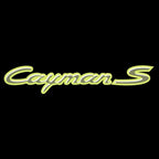 Porsche Cayman logo Project LAMP No. 10 (Number 1 = 2 logotipos Film / 2 door lamps)