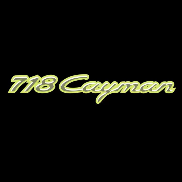 Porsche Cayman logo Project LAMP No. 10 (Number 1 = 2 logotipos Film / 2 door lamps)