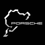 Porsche original logo projection Light No. 03 (qty. 1 = 2 logo film / 2 Door Lights)