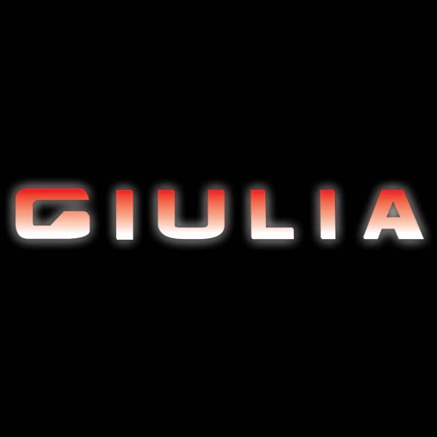 LUCES DE PROYECTOR LOGO Alfa Romeo GIULIA Nr.50 (cantidad 1 = 2 Película de logotipo / 2 luces de puerta)