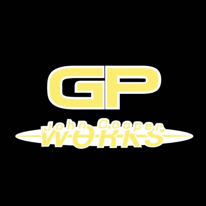 MINI GP LOGO PROJECTOR LIGHTS Nr.157 (الكمية 1 = 2 شعار فيلم / 2 مصباح باب)