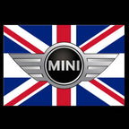 MINI BANDIERA NAZIONALE BRITANNICA LOGO PROJECROTR LIGHTS Nr.09 (quantità 1 = 2 Logo Film / 2 luci porta)