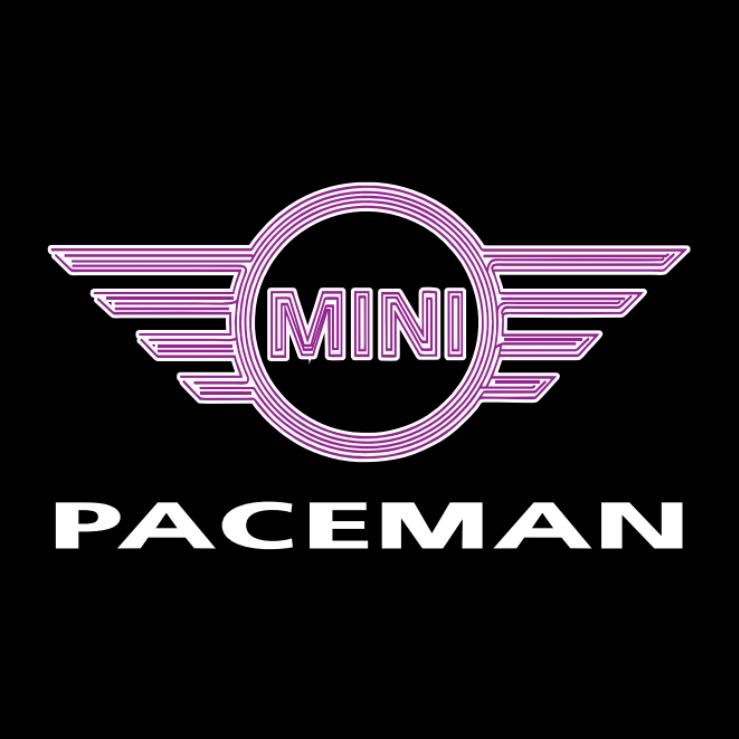 MINI PACEMAN LOGO PROJECROTR LIGHTS Nr.142 (Menge 1 = 2 Logo Film / 2 Türleuchten)