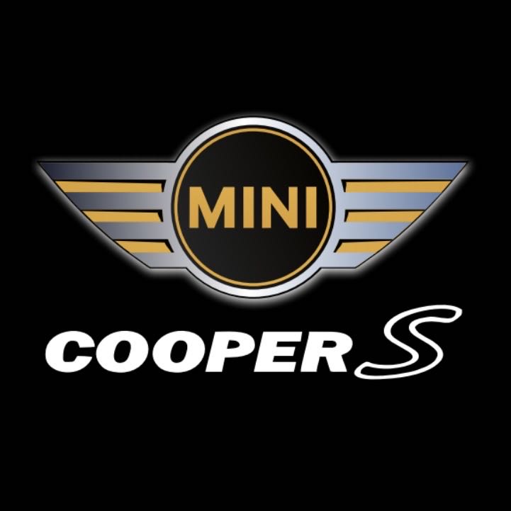 MINI COOPER S LOGO PROJECTOR LIGHTS Nr.96 (الكمية 1 = 2 شعار فيلم / 2 مصباح باب)