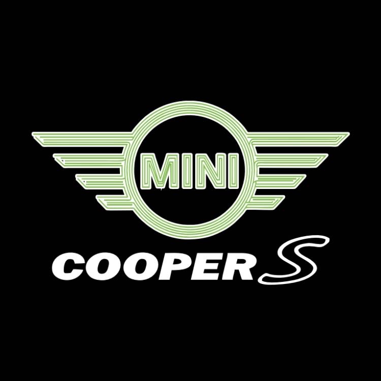 MINI كوبر S LOGO PROJECROTR أضواء Nr.134 (كمية 1 = 2 شعار فيلم / 2 أضواء الباب)
