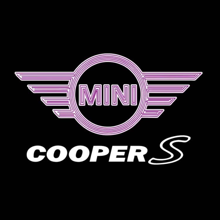MINI COOPER S LOGO PROJECTOR LIGHTS Nr.144 (الكمية 1 = 2 شعار فيلم / 2 مصباح باب)