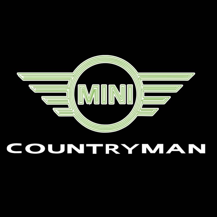 MINI COUNTRYMAN LOGO PROJECROTR أضواء Nr.131 (كمية 1 = 2 شعار فيلم / 2 أضواء الباب)