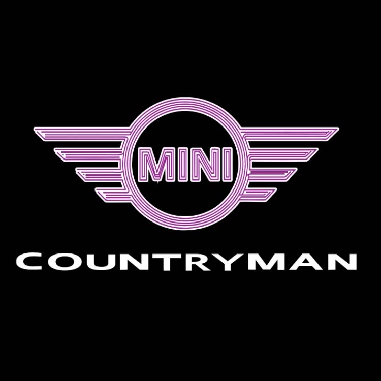 MINI COUNTRYMAN LOGO PROJECROTR LIGHTS Nr.141 (الكمية 1 = 2 شعار فيلم / 2 مصباح باب)