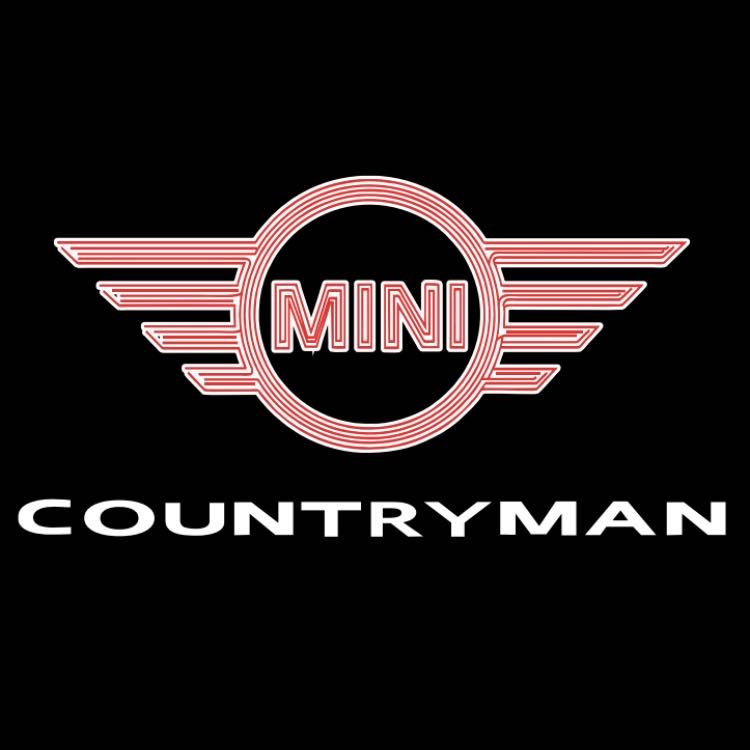 MINI COUNTRYMAN LOGO PROJECROTR أضواء Nr.128 (كمية 1 = 2 شعار فيلم / 2 أضواء الباب)