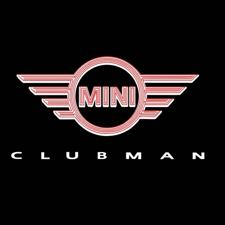 MINI CLUBMAN LOGO PROJECROTR LIGHTS Nr.126 (quantità 1 = 2 Logo Film / 2 luci porta)