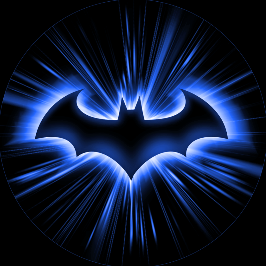 Batman Logo Nr.211 (quantità 1 = 2 Logo Film /2 porta luci)