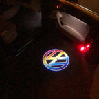 Volkswagen Türleuchten Logo Nr. 04 (Anzahl 1 = 2 Logo Folien /2 Türleuchten)