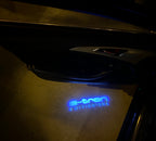 AUDI LOGO PROJECTOT LIGHTS Nr.19 (الكمية 1 = 2 Logo Films /2 أضواء الباب)