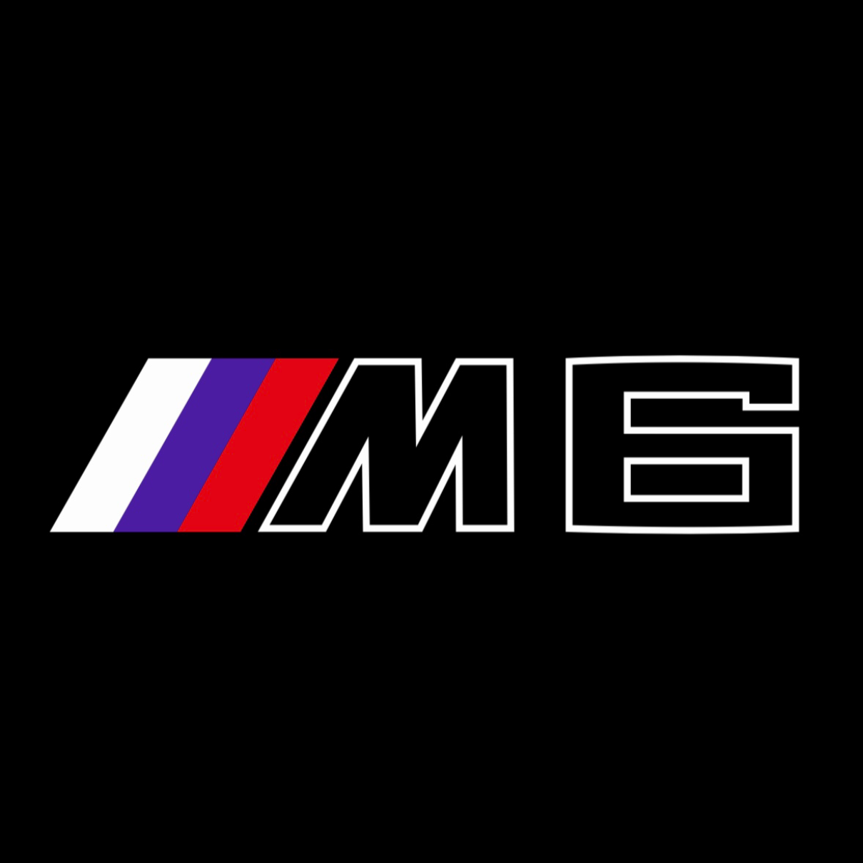 BMW M6 LOGO PROJECTOT LIGHTS Nr.04 (cantidad 1 = 1 juego/2 luces de puerta)