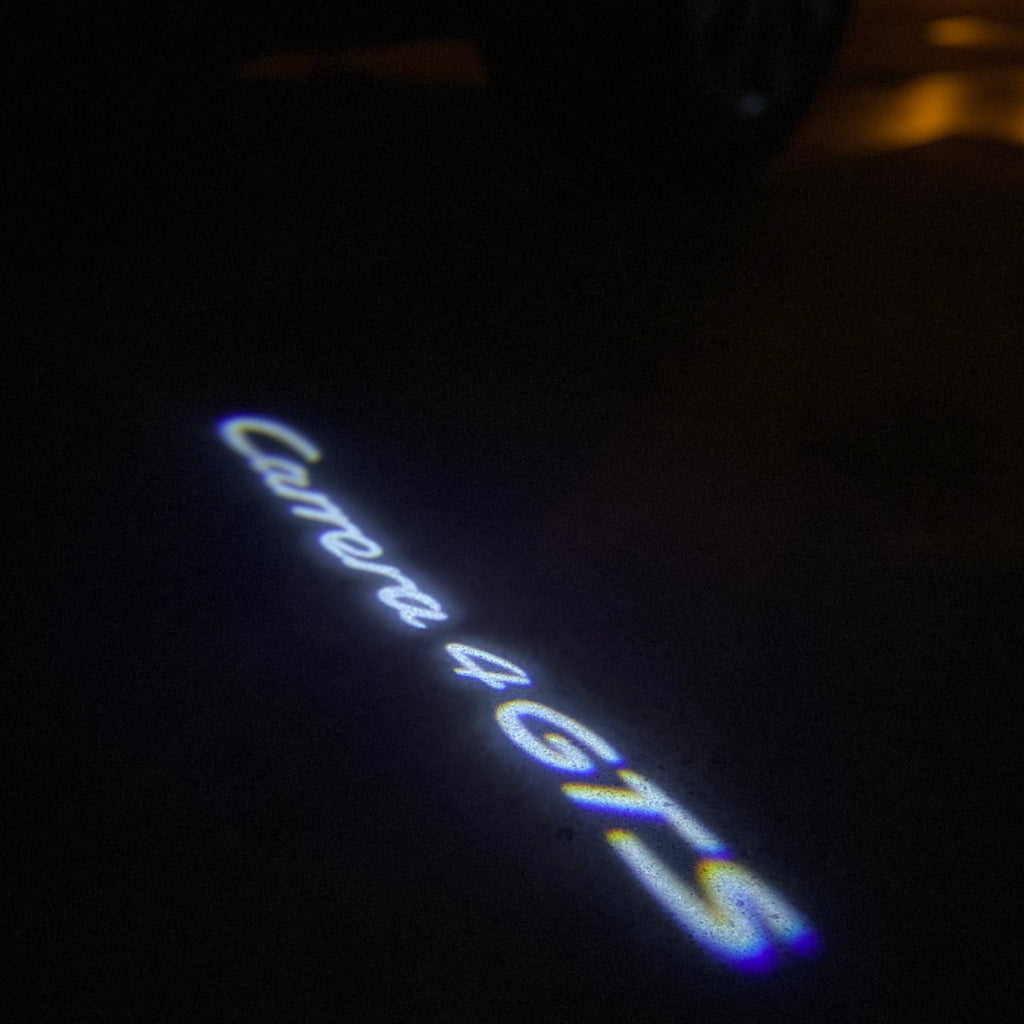 PROJECTEUR PORSCHE LOGO LIGHTS Nr.80 (quantité 1 = 2 Film Logo / 2 feux de porte)