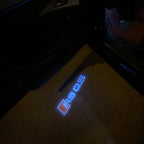 AUDI LOGO PROJECTOT LIGHTS Nr.19 (الكمية 1 = 2 Logo Films /2 أضواء الباب)