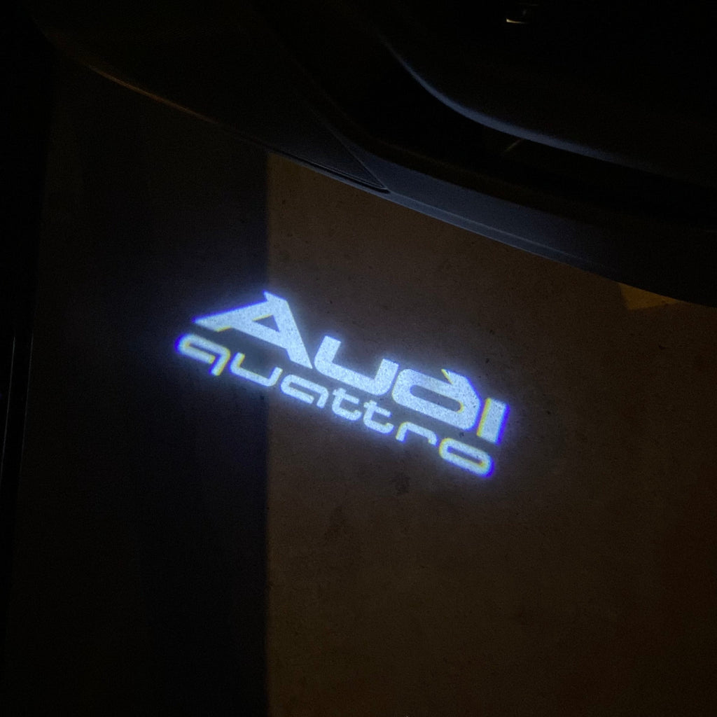 AUDI LOGO PROJECTOT LIGHTS Nr.19 (Menge 1 = 2 Logo Folien /2 Türleuchten)