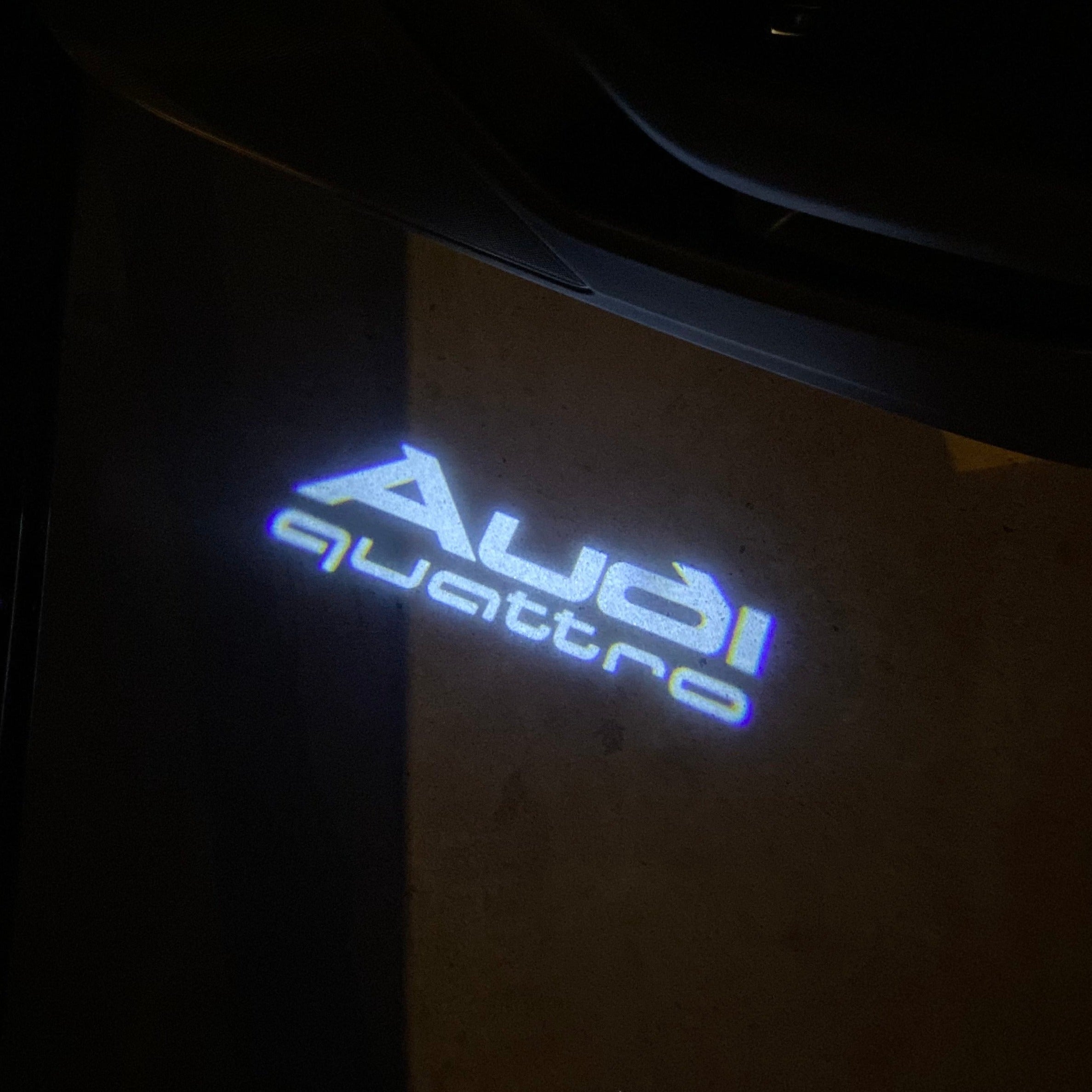 AUDI LOGO PROJECTOT LIGHTS Nr.19 (Menge 1 = 2 Logo Folien /2 Türleuchten)