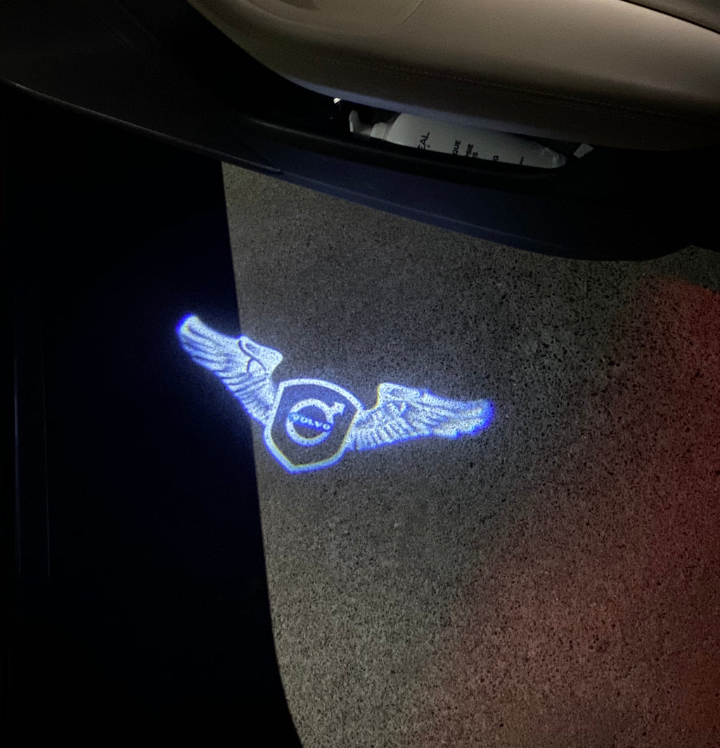 Volvo LOGO PROJECROTR LIGHTS Nr.126 (Menge 1 = 2 Logo Film / 2 Türleuchten)