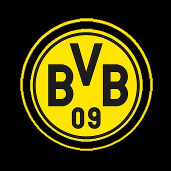 BVB Football CLUB Logo Nr.234 (cantidad 1 = 2 logo films /2 luces de puerta)