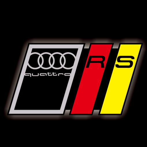 AUDI LOGO PROJECTOT LIGHTS Nr.19 (Menge 1 = 2 Logo Folien /2 Türleuchten)