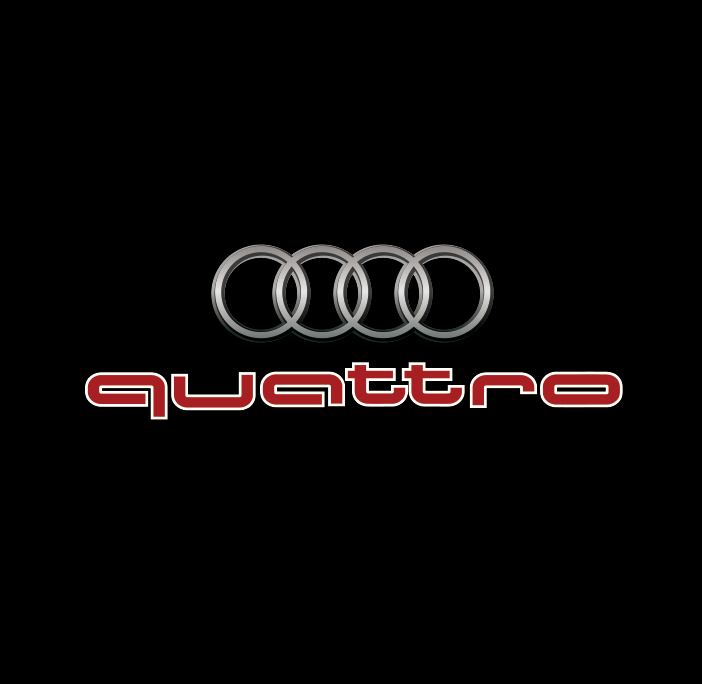 AUDI LOGO PROJECTOT LIGHTS Nr.19 (الكمية 1 = 2 Logo Films /2 أضواء الباب)