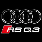 AUDI LOGO PROJECTOT LIGHTS Nr.19 (Menge 1 = 2 Logo Folien /2 Türleuchten)