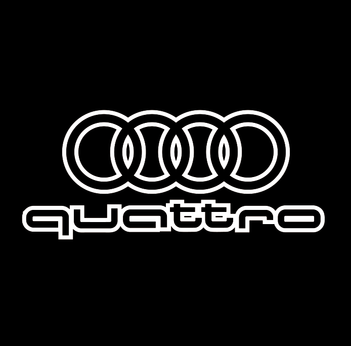 AUDI LOGO PROJECTOT LIGHTS Nr.19 (الكمية 1 = 2 Logo Films /2 أضواء الباب)