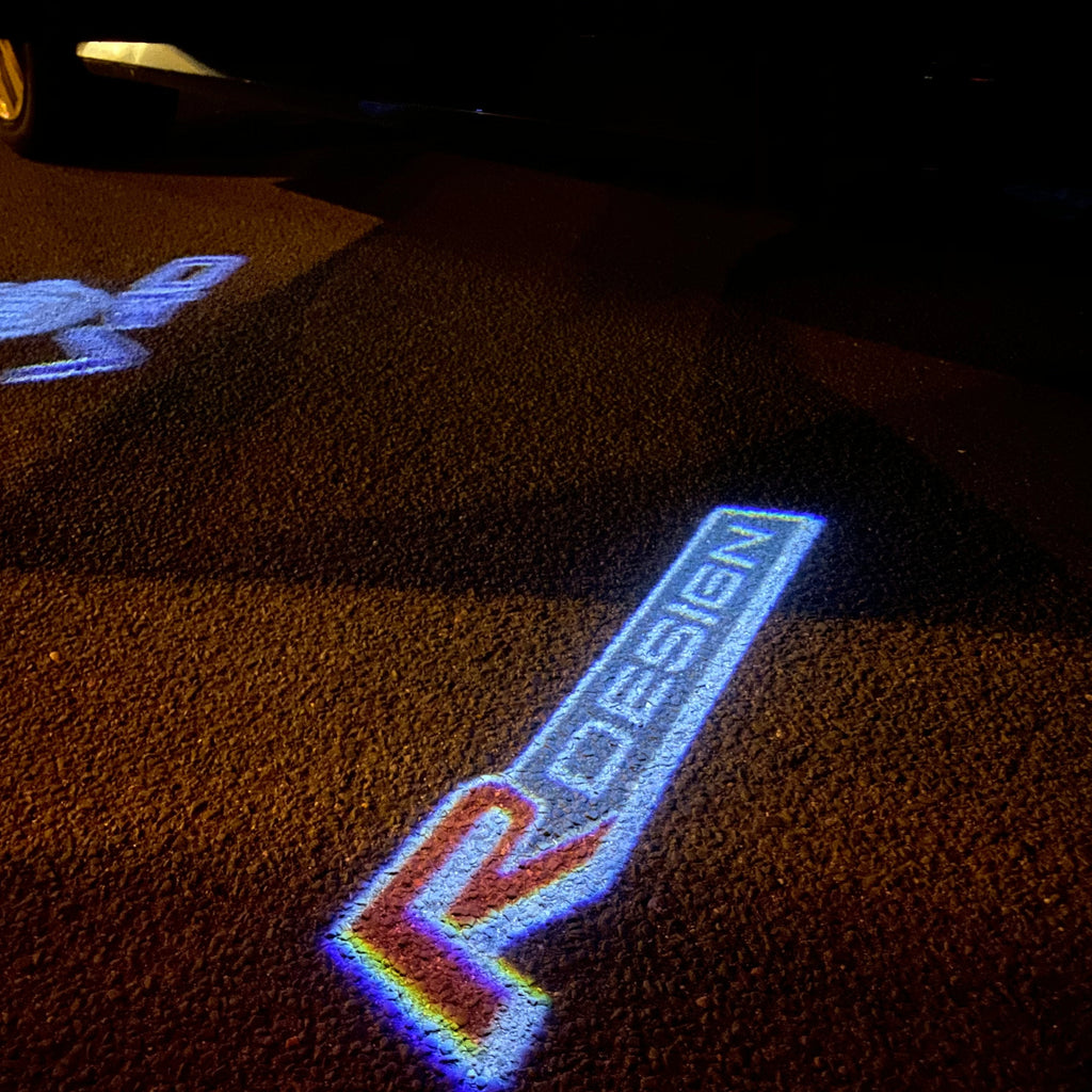 Volvo LOGO PROJECROTR LIGHTS Nr.60 (Menge 1 = 2 Logo Film / 2 Türleuchten)