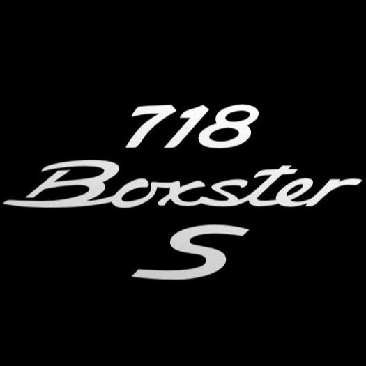PORSCHE Boxster S LOGO PROJECTOT LIGHTS Nr.17 (quantité 1 = 2 Logo Film / 2 feux de porte)