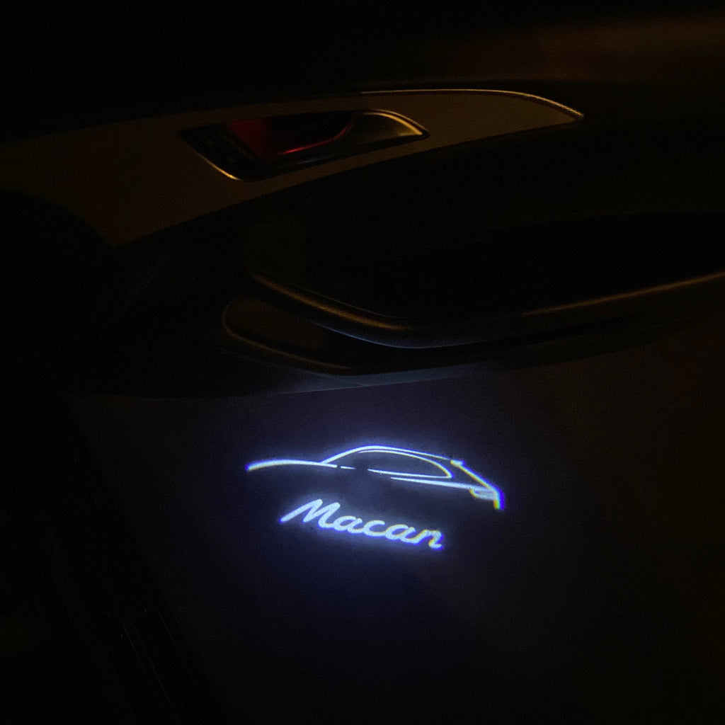 PORSCHE LOGO PROJECTOT LIGHTS Nr.88 (quantità 1 = 2 Logo Film / 2 luci porta)