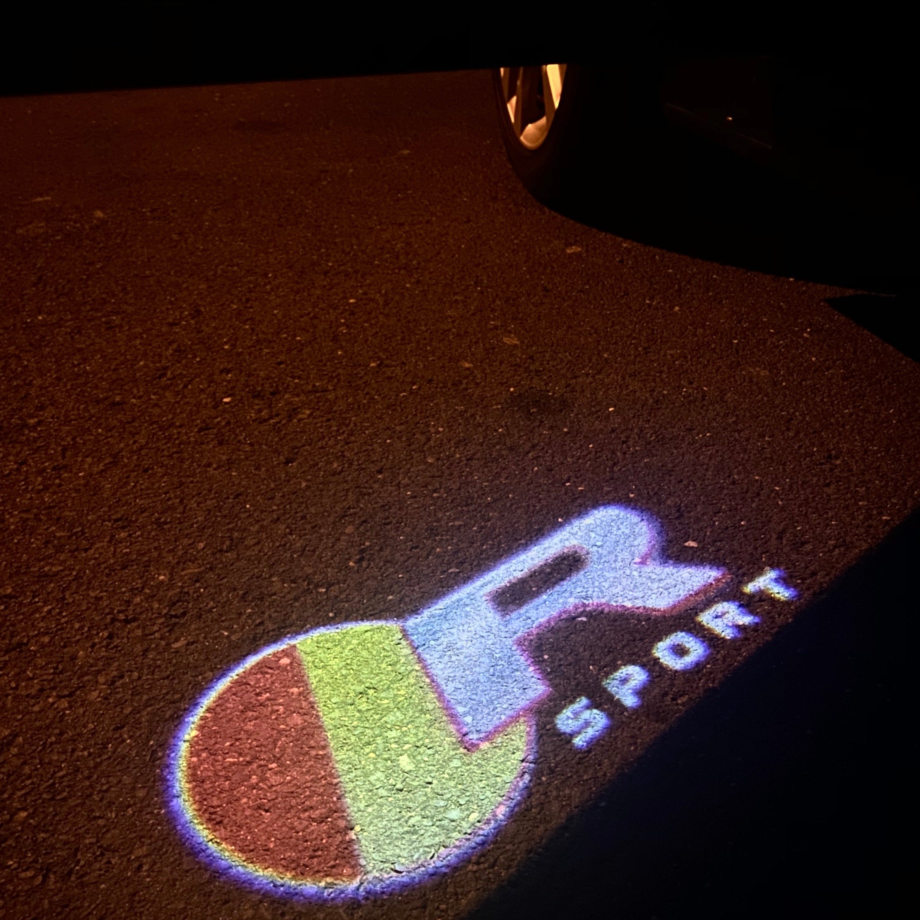 JAGUAR LOGO PROJECTOR LIGHTS Nr.43 (Anzahl 1 = 1 Sets / 2 Türlichter)