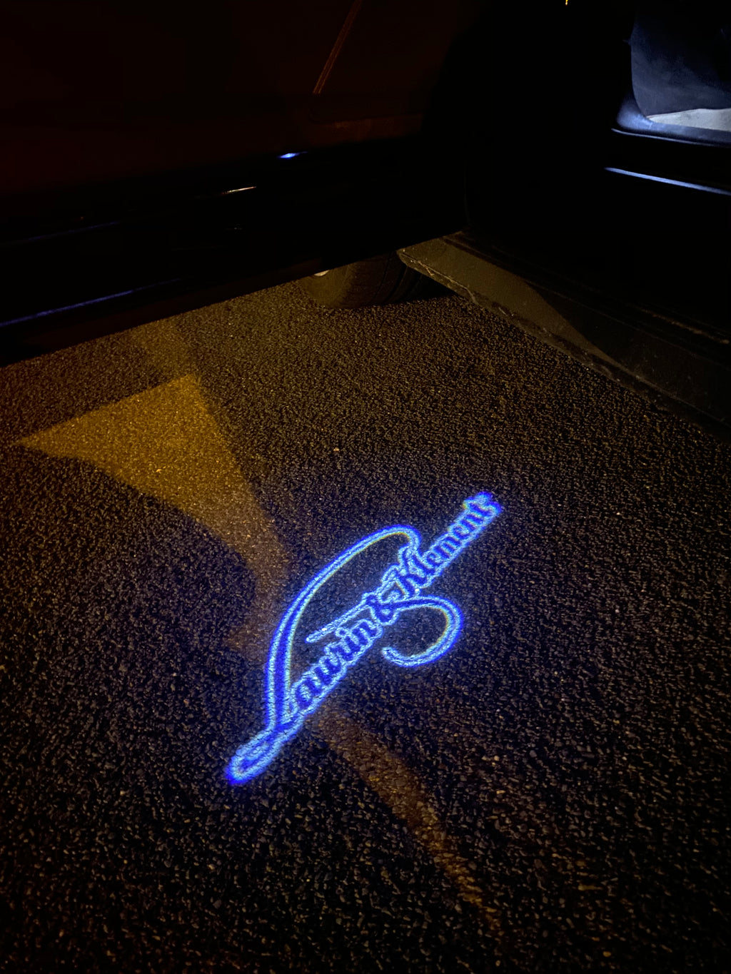 SKODA Laurin&klement LOGO LOGO PROJECTOT LIGHTS Nr.19 (quantità 1 = 2 Logo Films /2 luci porta)