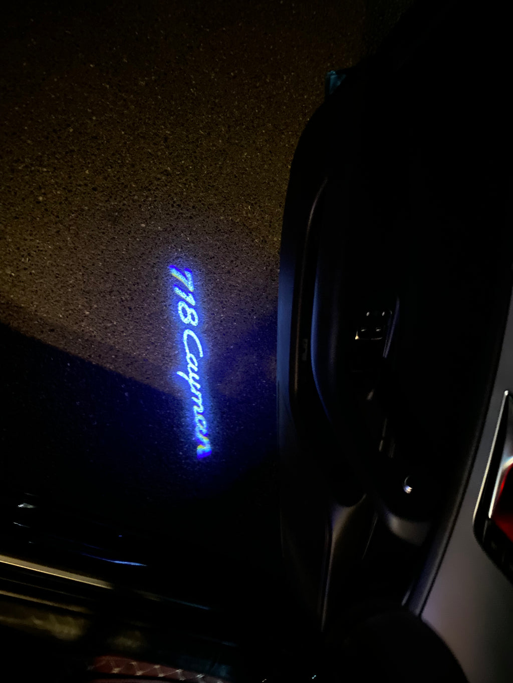Porsche Cayman logo Project LAMP No. 10 (Number 1 = 2 logotipos Film / 2 door lamps)