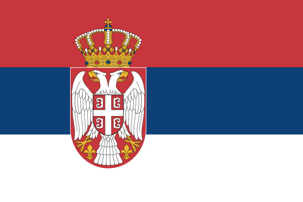 صربيا Република Србија شعار العلم الوطني (الكمية 1 = 1 مجموعة / 2 شعار فيلم / يمكن استبدال أضواء الشعارات الأخرى)