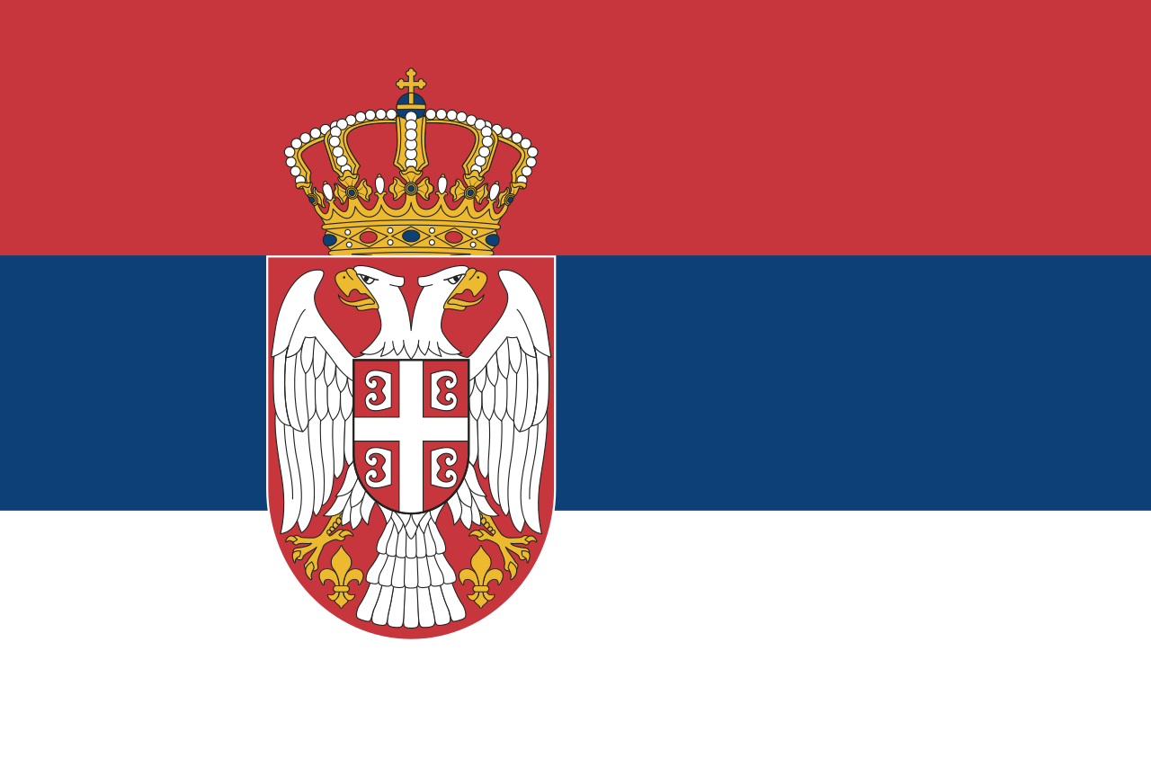 Serbia Република Србиラа Logo bandiera nazionale (quantità 1 = 1 set / 2 pellicole logo / Può sostituire di luci altri loghi)